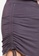 UniqTee grey Ruched Drawstring Mini Skirt 43AC1AAF777C4CGS_2