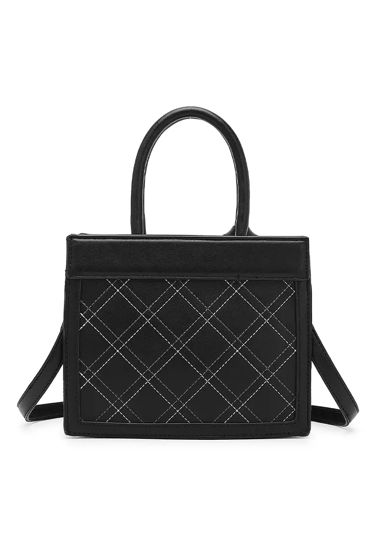 Women s Top Handle Bag Sling Bag Crossbody Bag Black