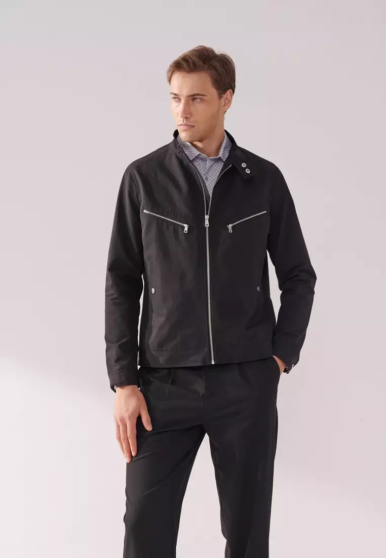 Black Harrington Jacket