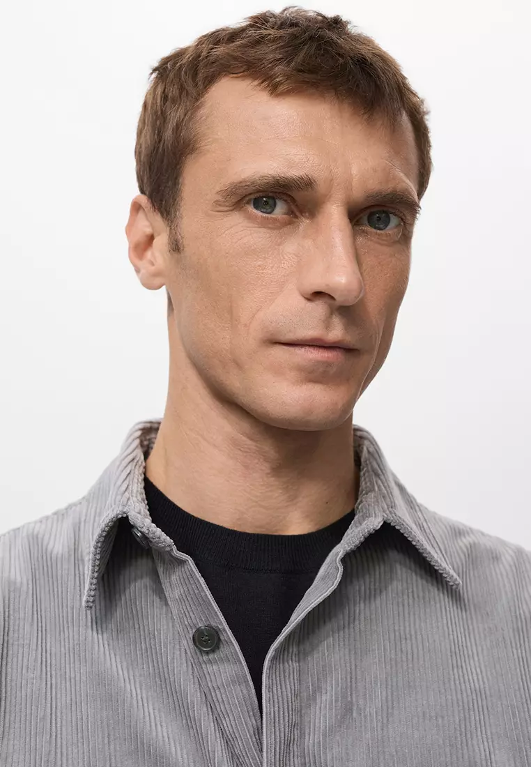 Corduroy Overshirt with Pockets