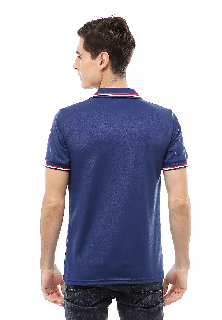 Jack Atasan Formal Kaos Polo Pria Short Sleeve Material Cotton ORIGINAL - Navy