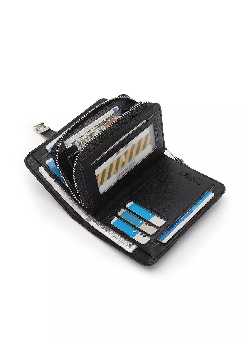 Women's Monogram Purse / Wallet - Black