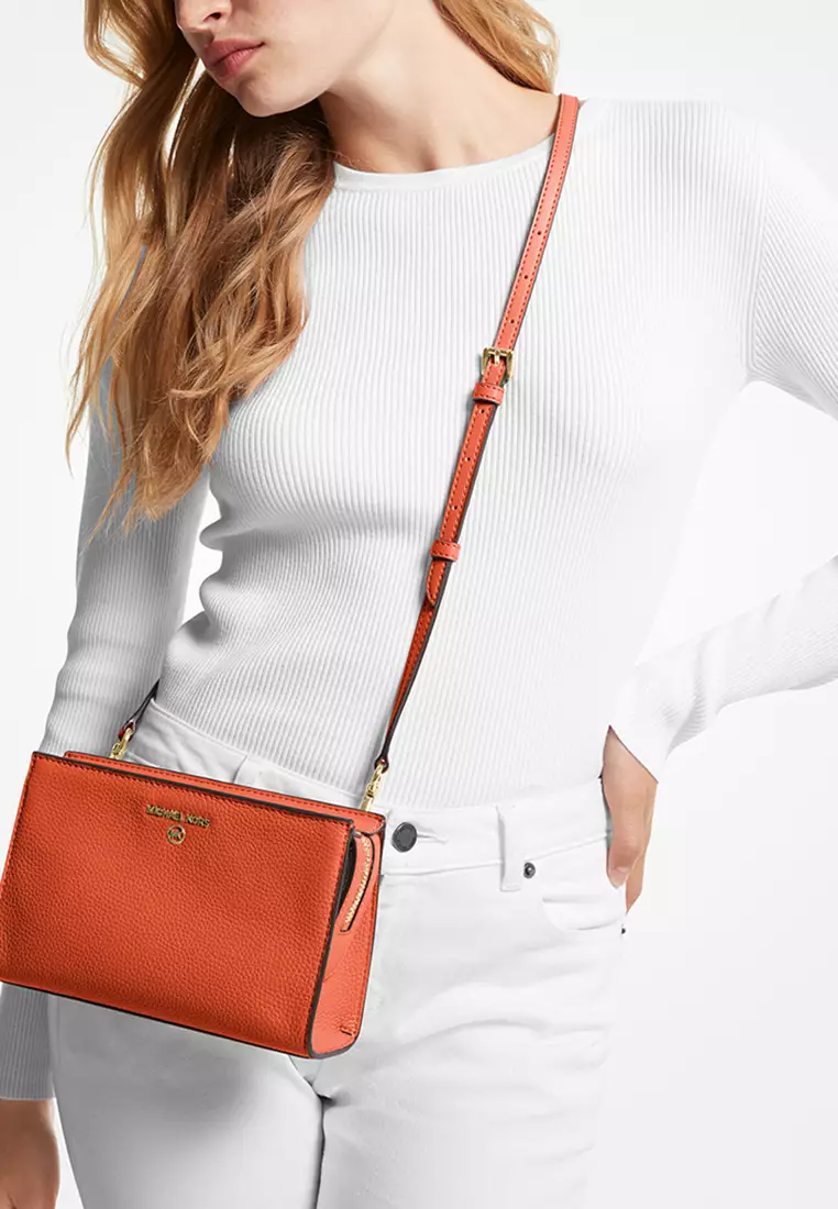 Michael kors valerie medium pebbled leather crossbody bag clearance