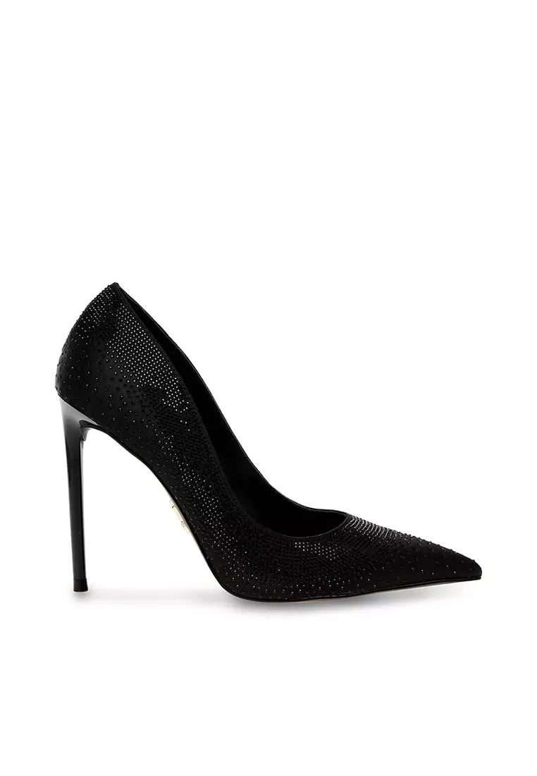 Steve madden black suede pumps new arrivals