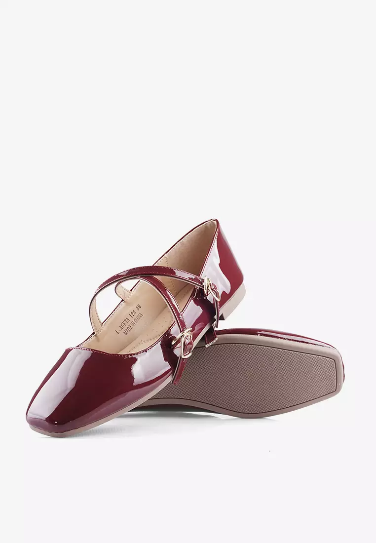 Sepatu Flatshoes Balet Formal Wanita L.Ageta
