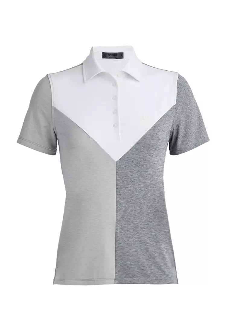 Buy G/FORE Women’s Colour Block V Mélange Tech Jersey Polo 2026 Online ...