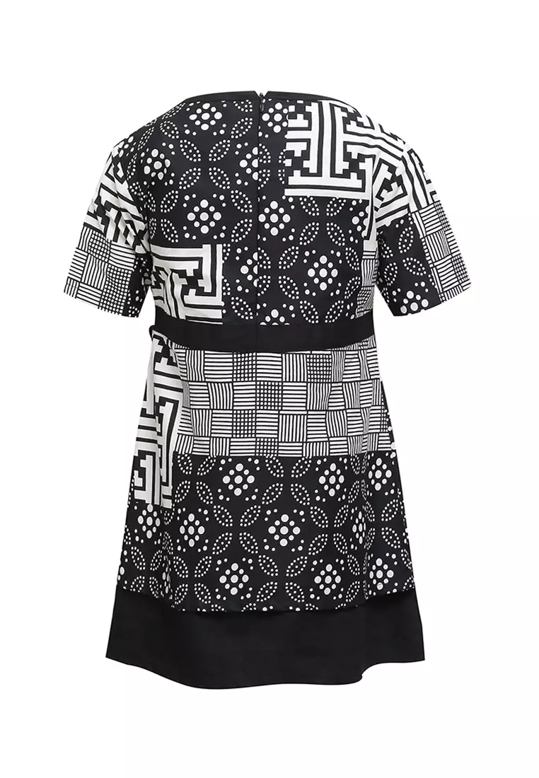 Dress Anak Perempuan Batik Dallisa Black Lengan Pendek