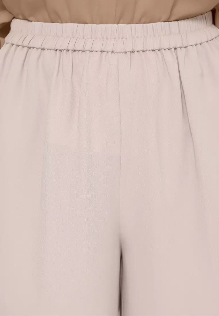 Casual long kulot in Cream By Brilliant Girl Warna CREAM