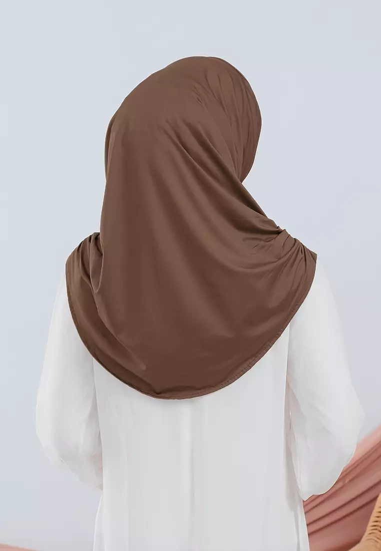 HIJAB INSTAN VALEEQA - DARK BROWN