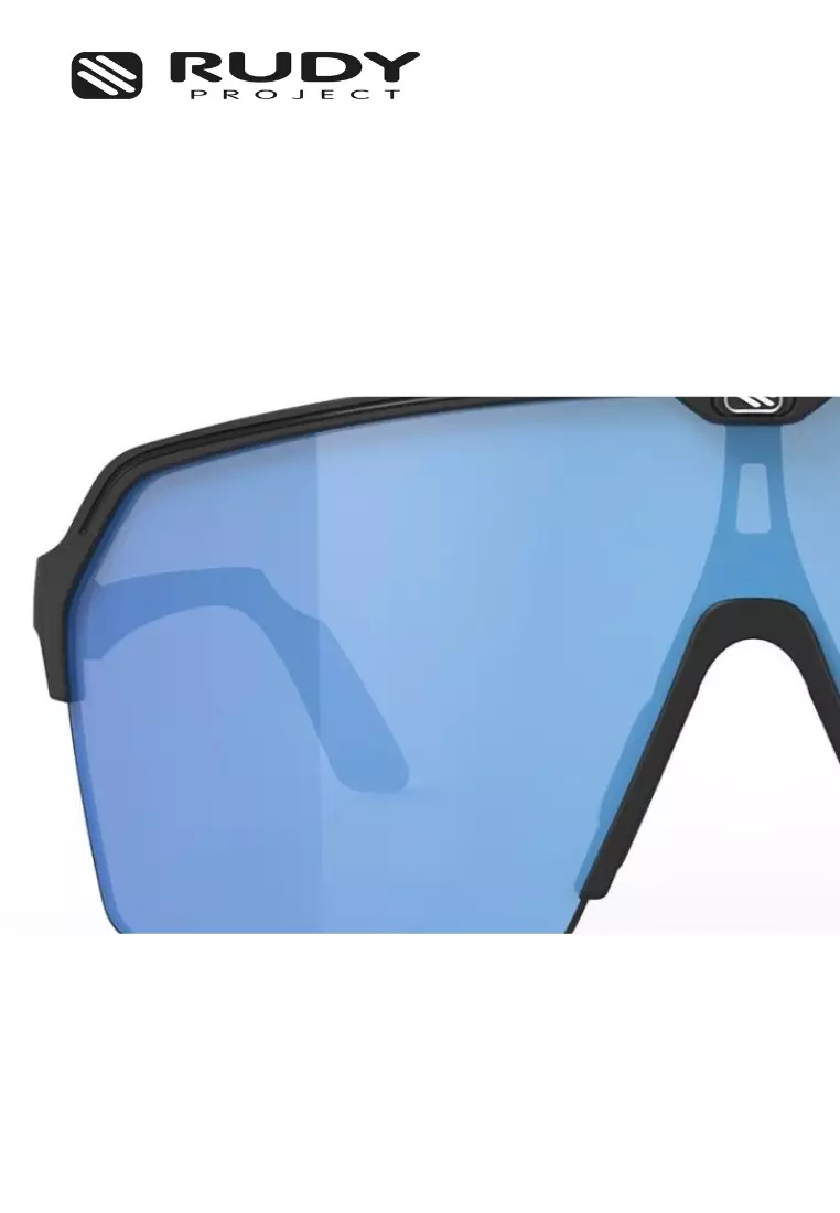 Spinshield Air Sports Performance Sunglasses – Black Matte MLS Blue |