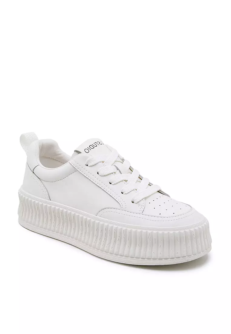 Platform Casual Leather Sneakers RX8891