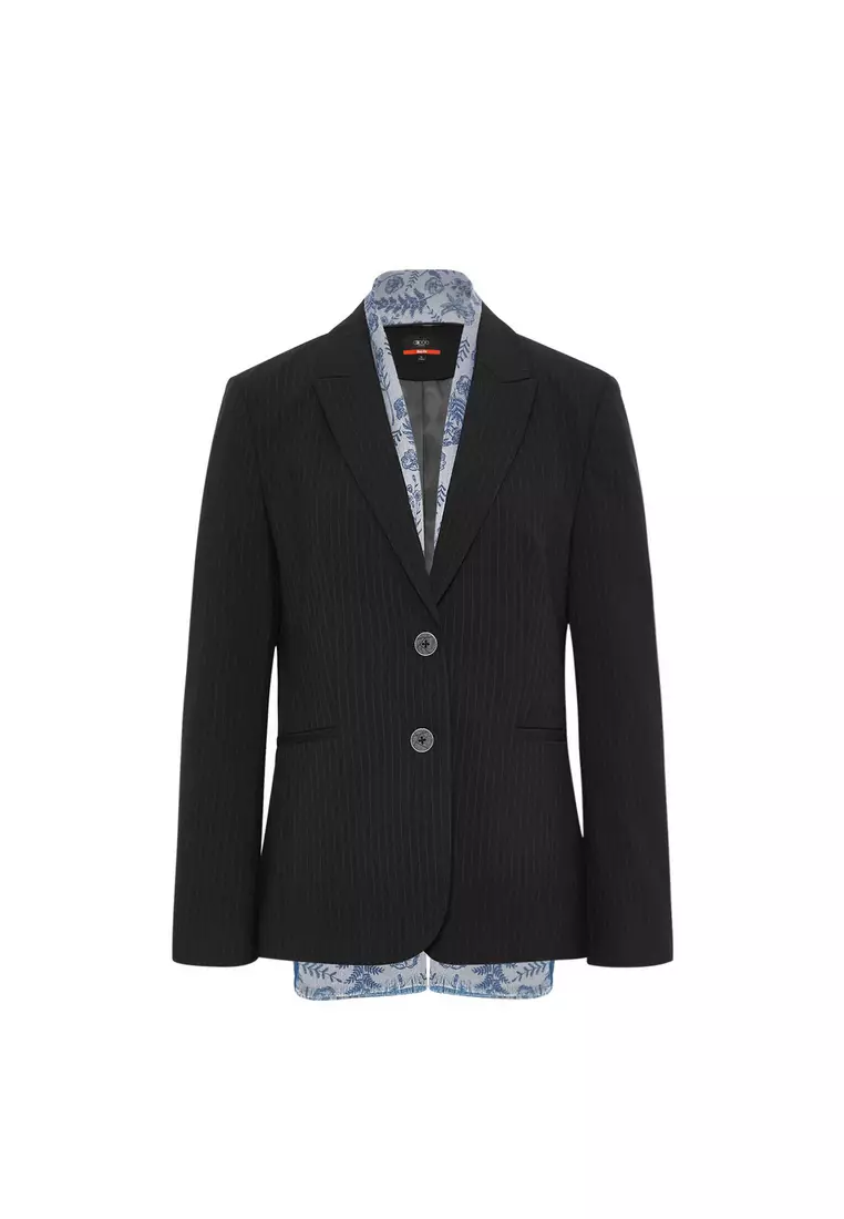 Long Sleeve Easy Fit Suit Blazer