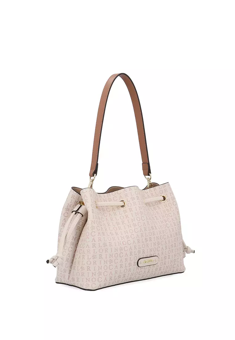 Carlo EV Bucket Bag - Beige