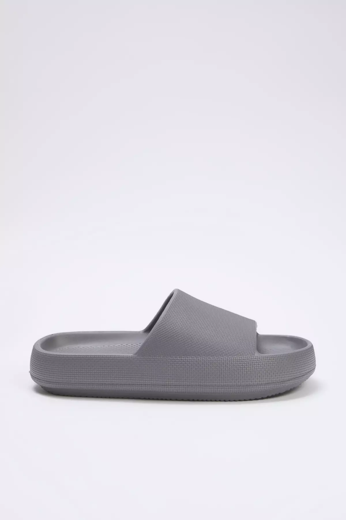 Gray Flat Light Sole Men's Slippers Takss25Te00028
