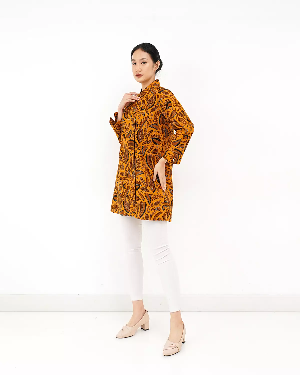 Blouse Tunik Motif Pisang Wulan