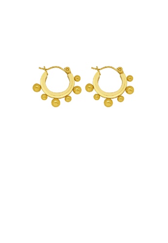 Glamorousky silver Fashion Simple Plated Gold 316L Stainless Steel Ball Bead Geometric Circle Stud Earrings 6FB32ACB676BC6GS_1