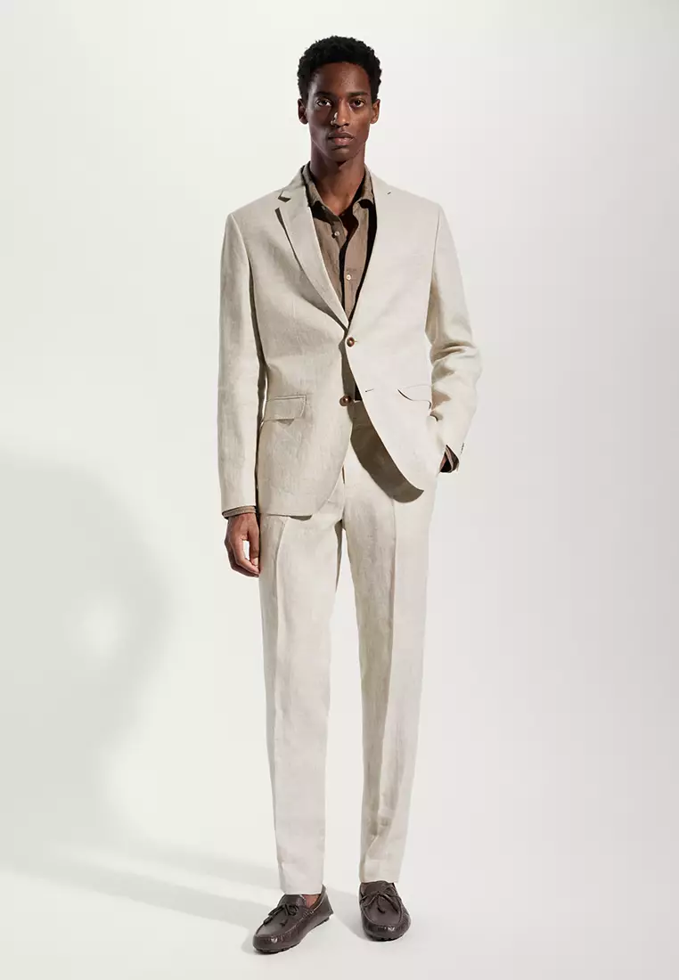 MANGO Man 100 Linen Slim Fit Suit Jacket 2024 Buy MANGO Man