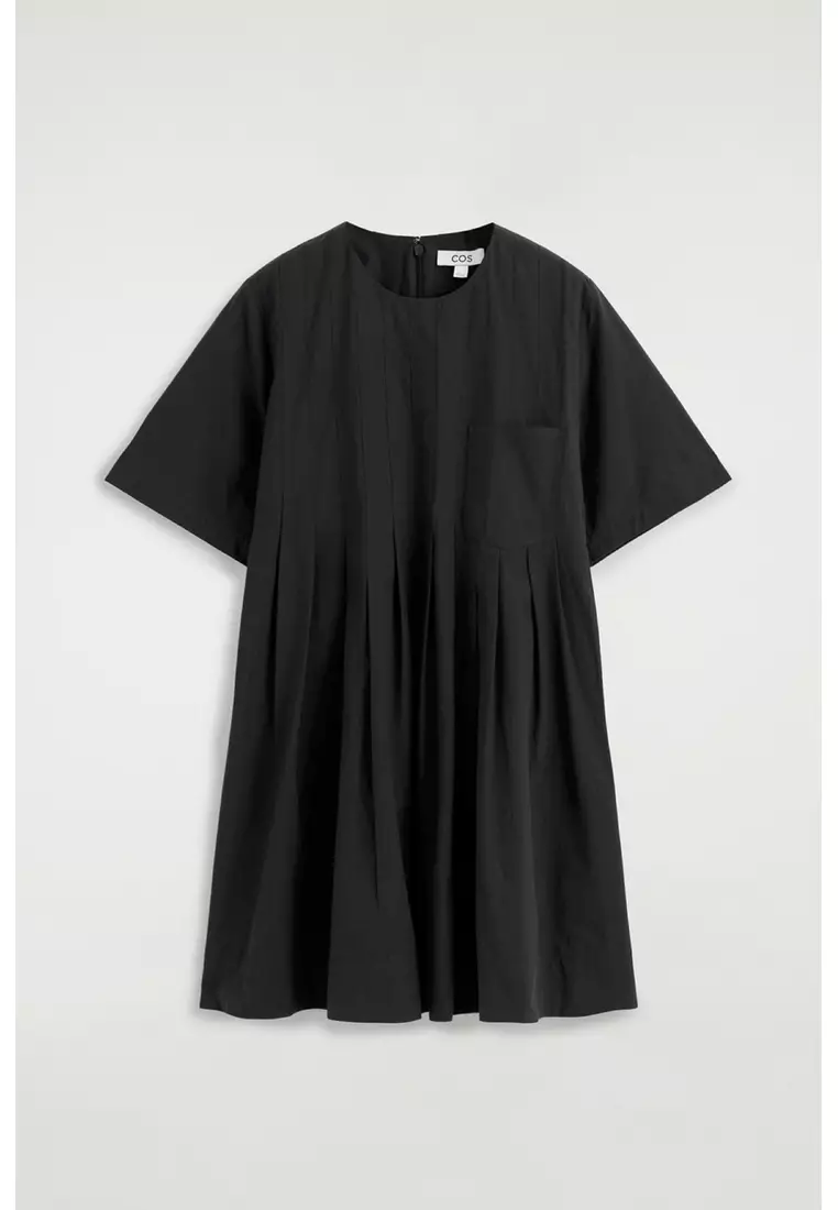 navy blue dress for baby girl Philomena Embellished Backless A-Line Mini Dress in Gold main image 0