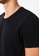 LC WAIKIKI black V-Neck Short Sleeve T-Shirt 554F2AAA7F93EBGS_4