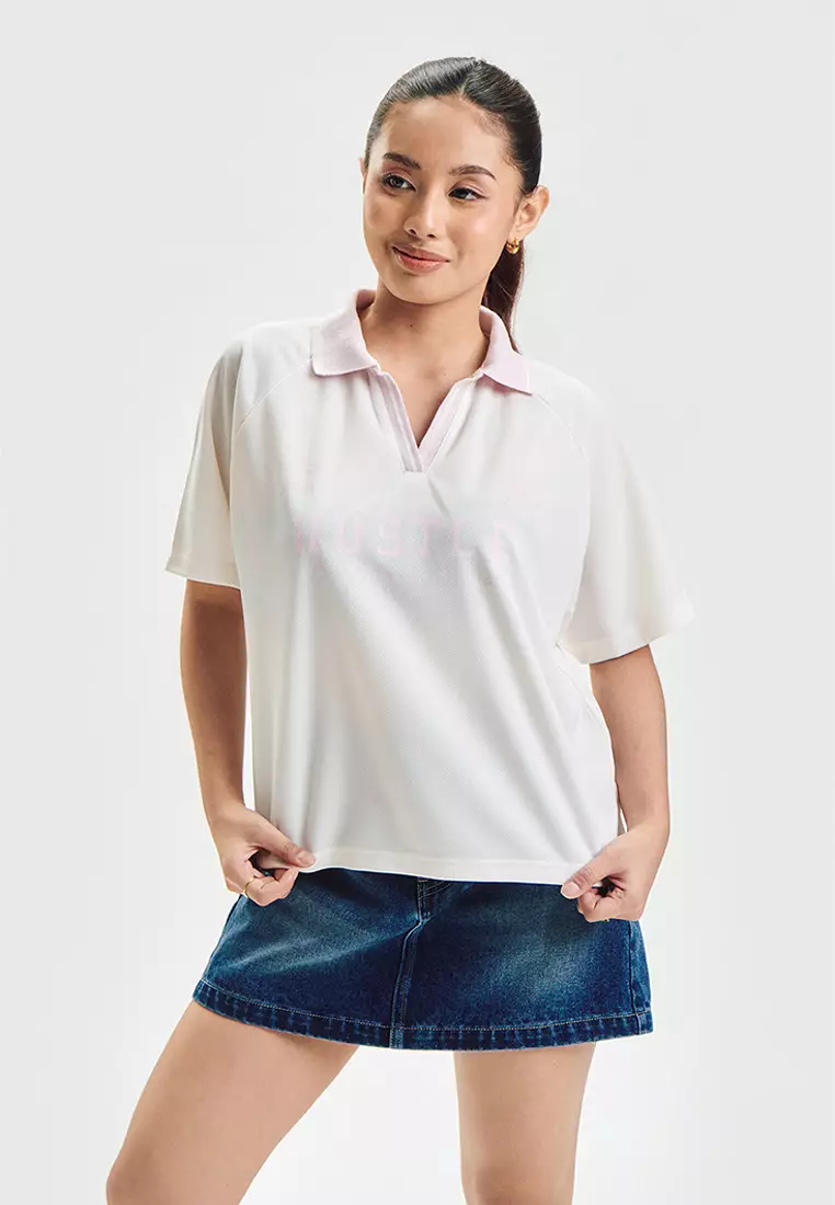 Hustle Loose Mesh Polo