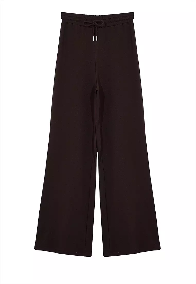 Elastic Wide Leg Pants