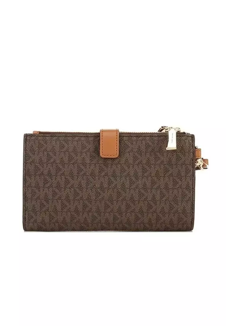 Jet Set Travel Signature Logo Smartphone Wallet In Brown 35F8GTVW0B