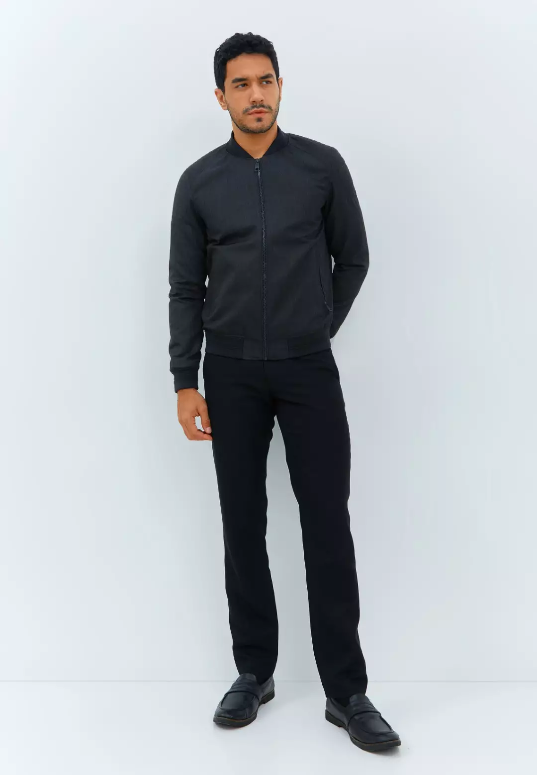 Jobb Weyhill Jacket Pria Slim Fit Dark Grey