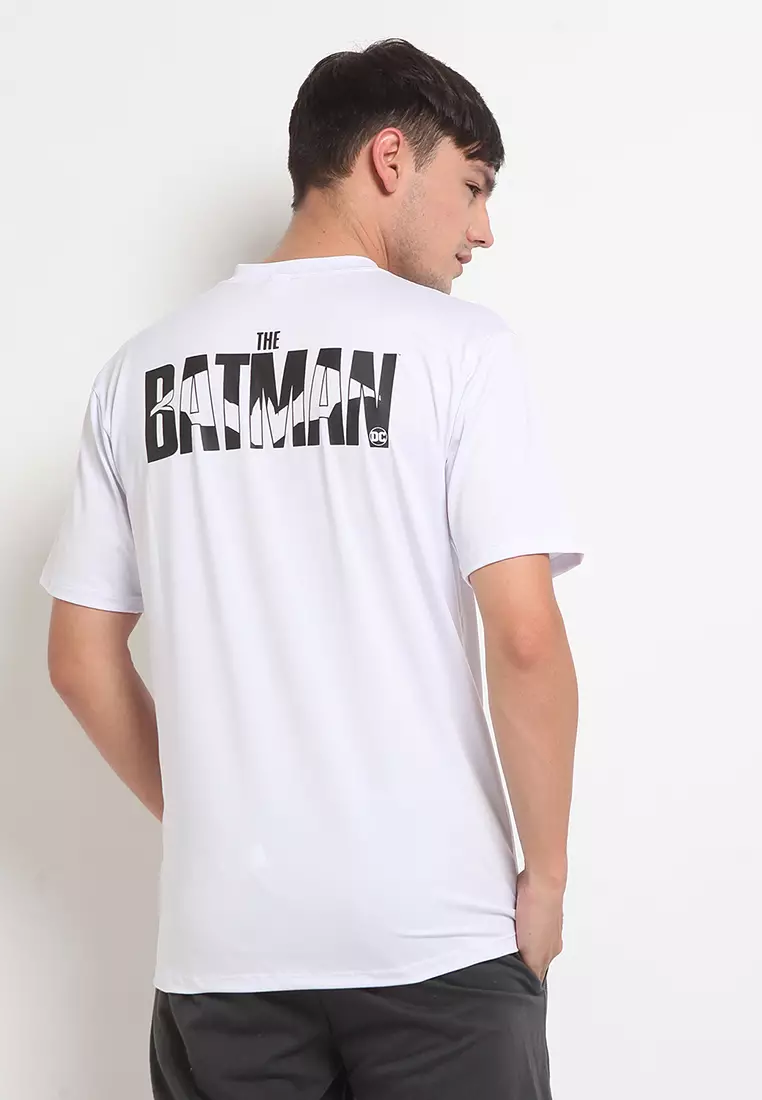 Flexzone Sporty Tee The Batman Movie Logo DC Comics White