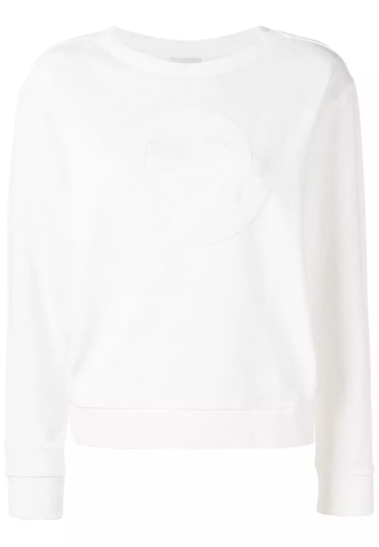Moncler sweatshirt white new arrivals