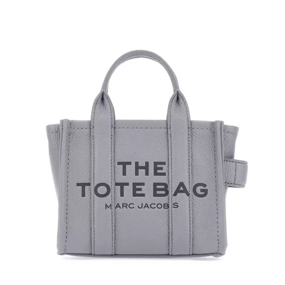 Jual Marc Jacobs Marc Jacobs The Leather Mini Tote Bag Wolf Grey ...