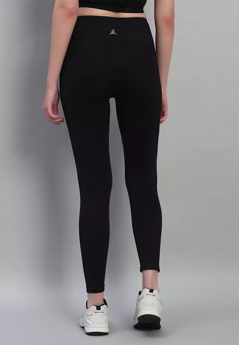 Women's Ultra-Stretch Nylon Lycra Black Leggings