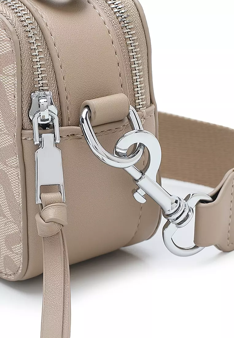 Women's Top Handle Bag / Sling Bag / Crossbody Bag / Shoulder Bag (Tas Tangan Wanita / Tas Selempang Wanita / Tas Bahu Wanita) - Krem