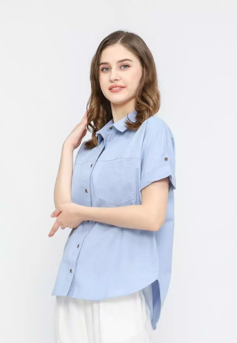 Urban Exchange Kemeja  Alisha Blue R5