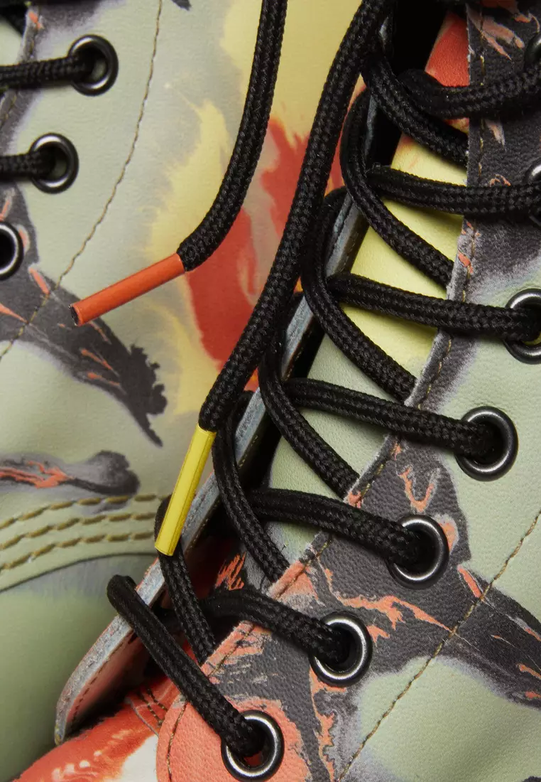 1460 TATE 'VOLCANIC FLARE' LEATHER LACE UP BOOTS