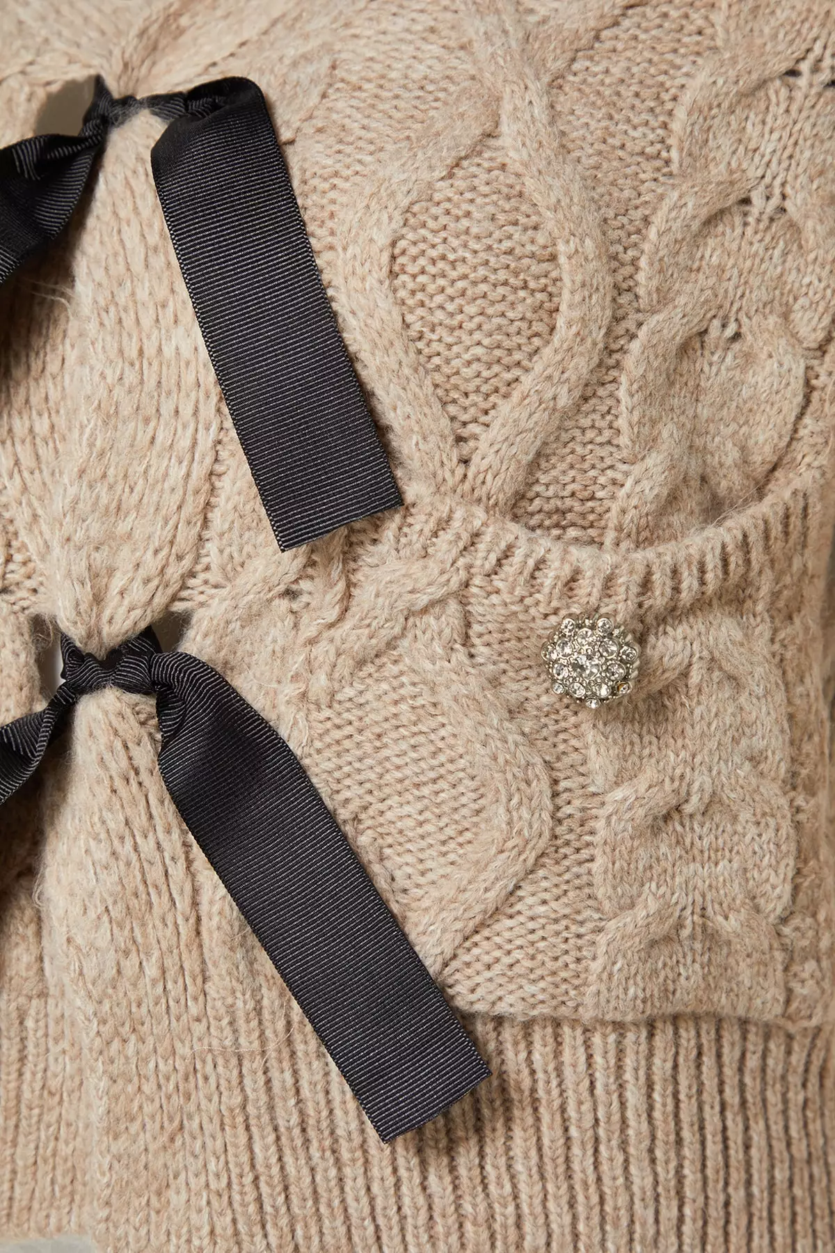Ribbon Front Sweater