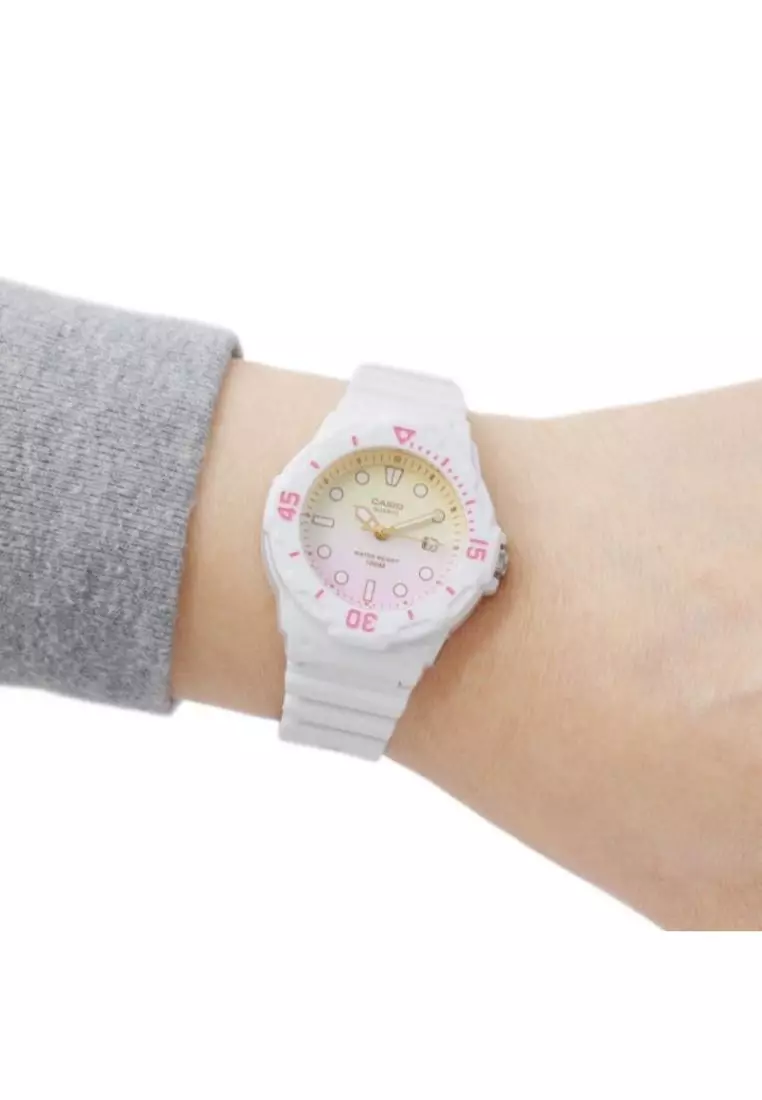 Kid's Analog Watch LRW-200H-4E2V White Resin Band Casual Watch