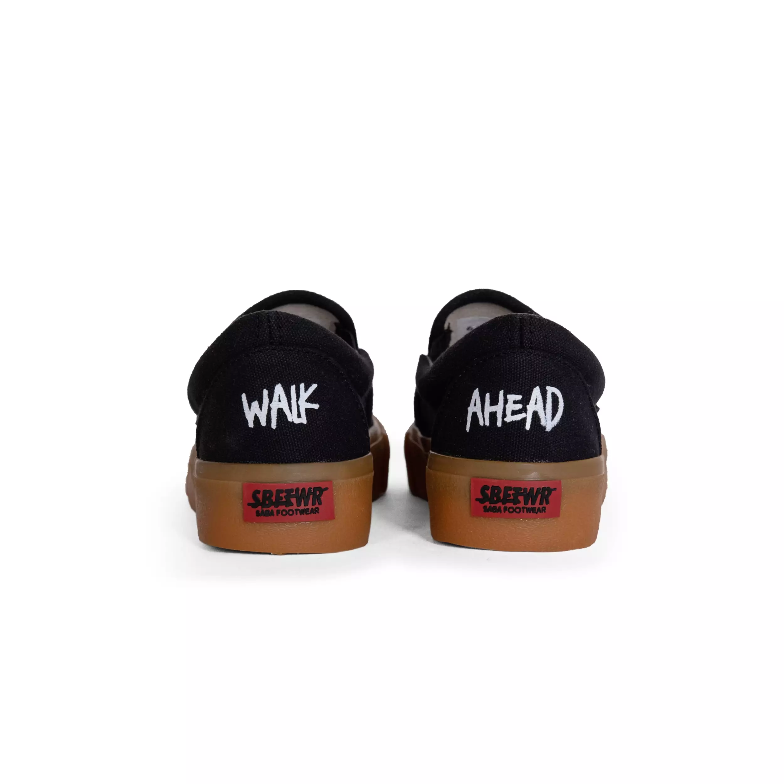 SABA Slip On Skull Black Gum - Sepatu Sneakers Casual Pria Wanita