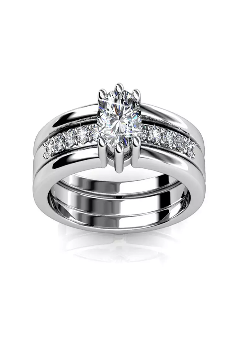 Gold double new arrivals ring
