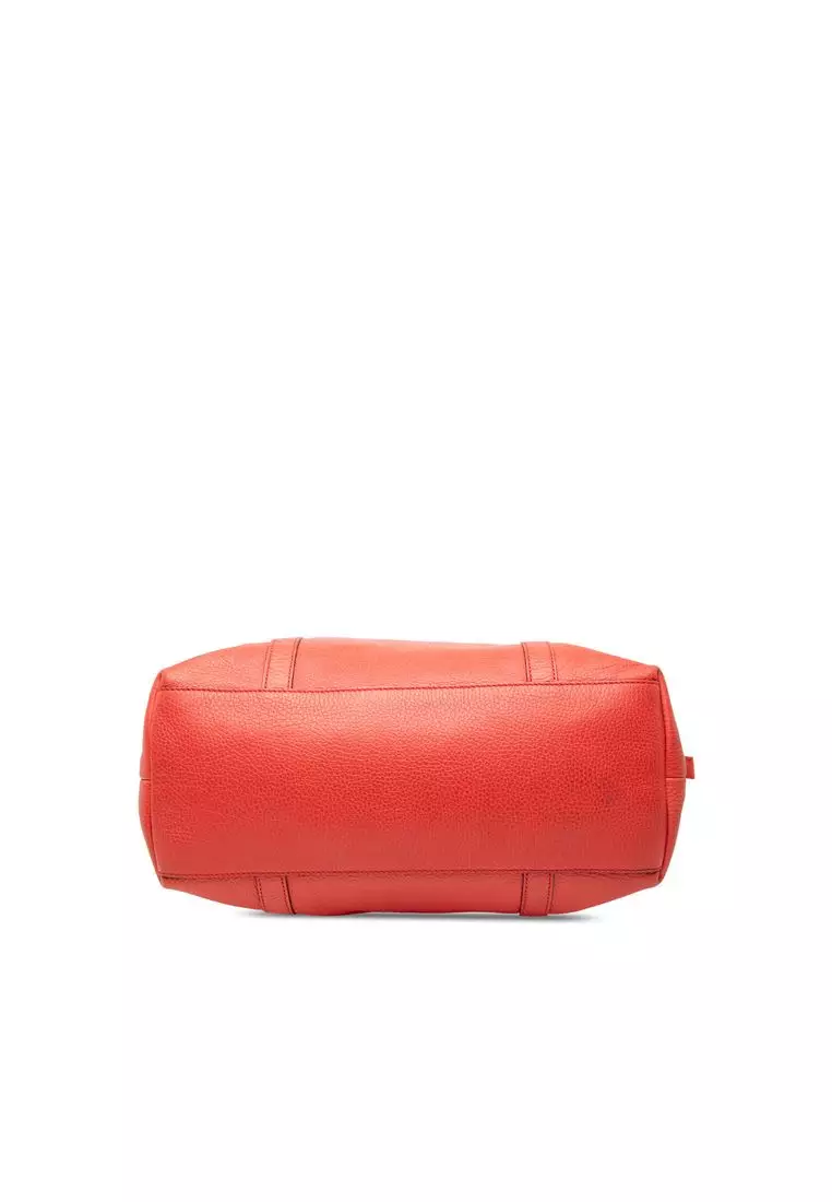 Pre-Loved Gucci Large Leather Gg Charm Dome Satchel