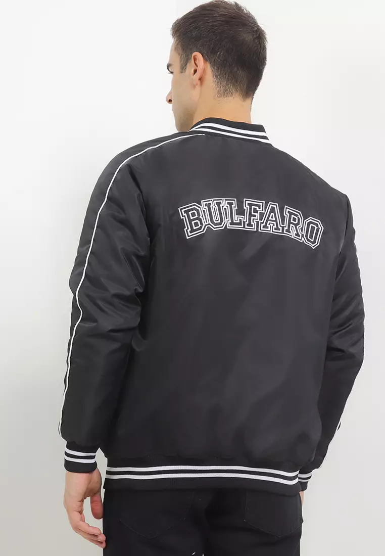 BULFARO Jaket Bomber Varsity Salvatore - Black