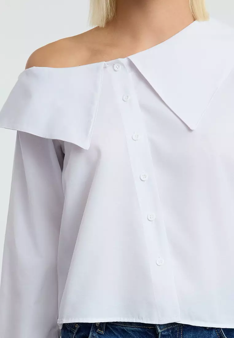 Cotton Asymmetrical Shirt