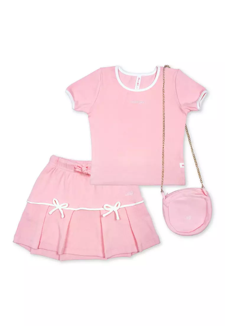 Girls Blouse with Skirt Set
