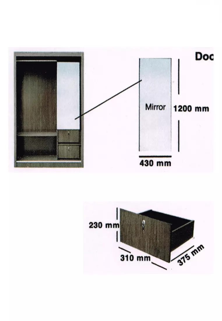 Buy Choice Furniture Choice Furniture Waldo Wardrobe 2024 Online ZALORA