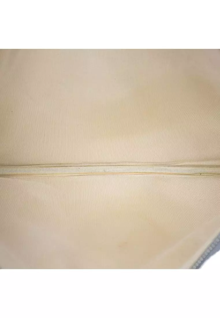 Pre-Loved Chanel Large Canvas Deauville O Case Clutch