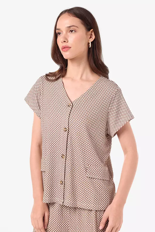 Minimal Marry Blouse Mustard Colour Mustard