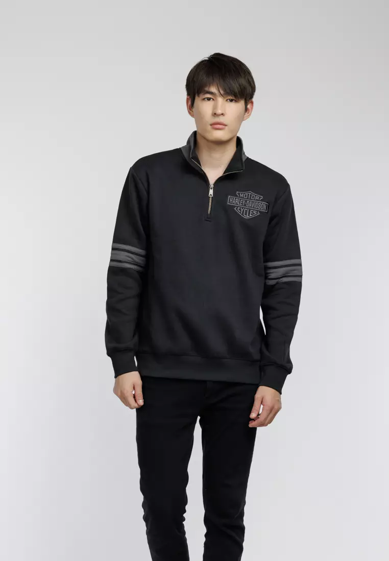 Harley davidson bar clearance and shield sweatshirt