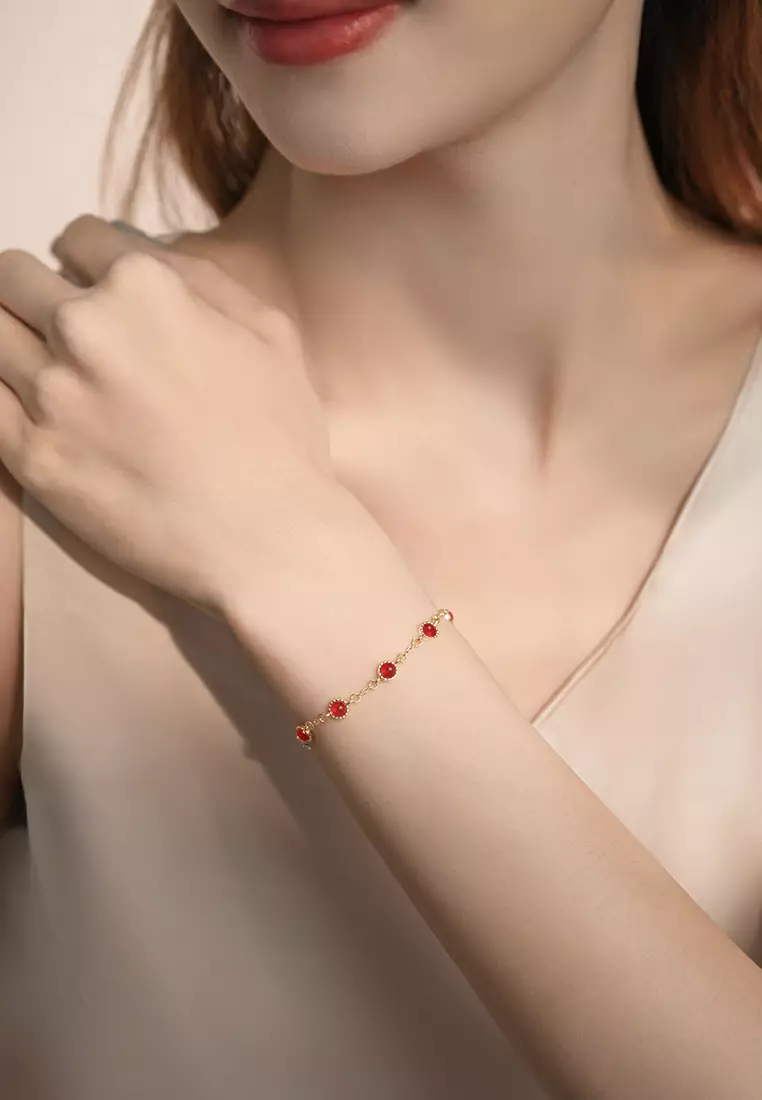 Gelang Wanita Korea Fashion Style Berlian Titanium Perhiasan Original Gelang Cewek