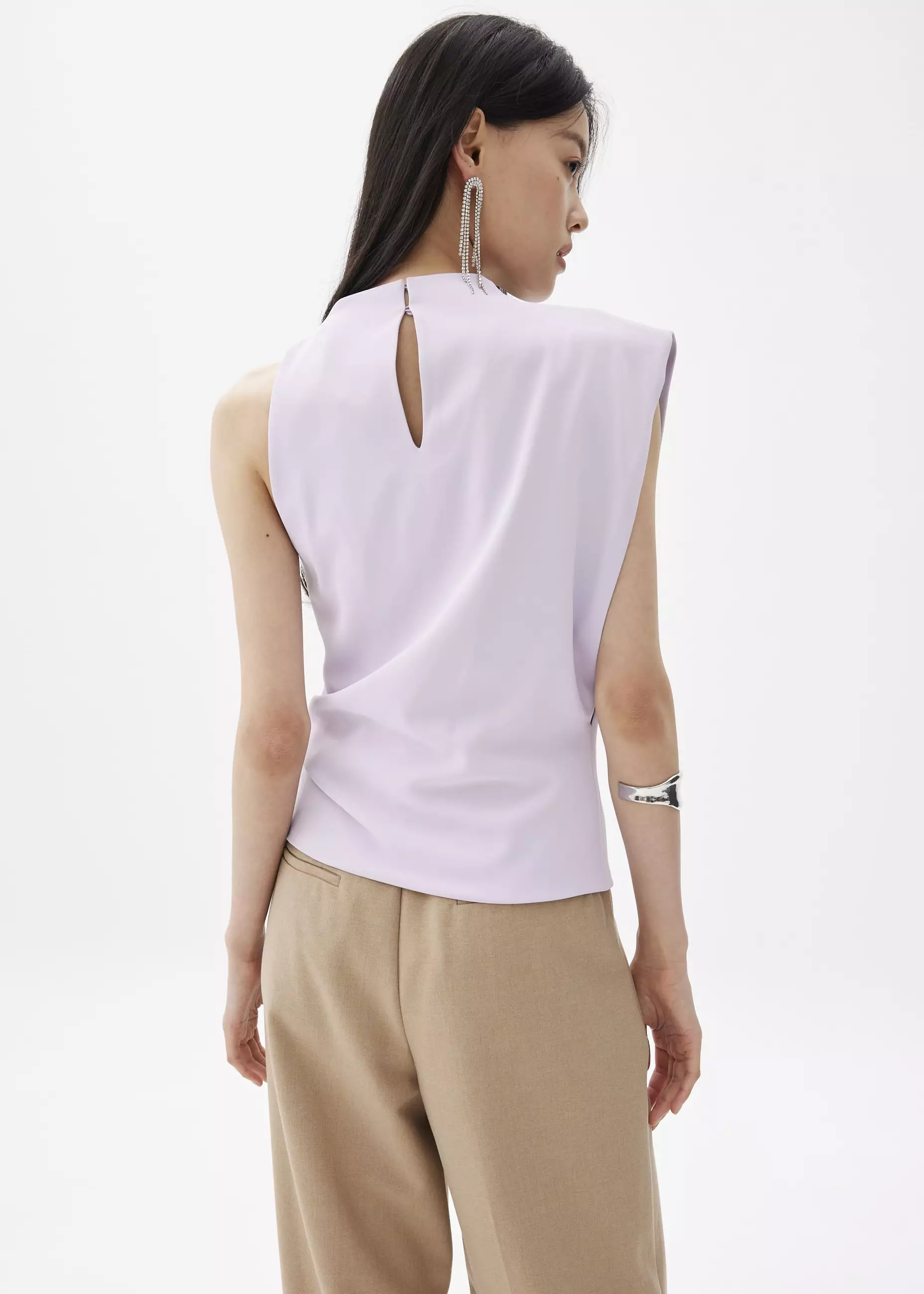 Atasan Wanita - Maya Asymmetric Drape Blouse