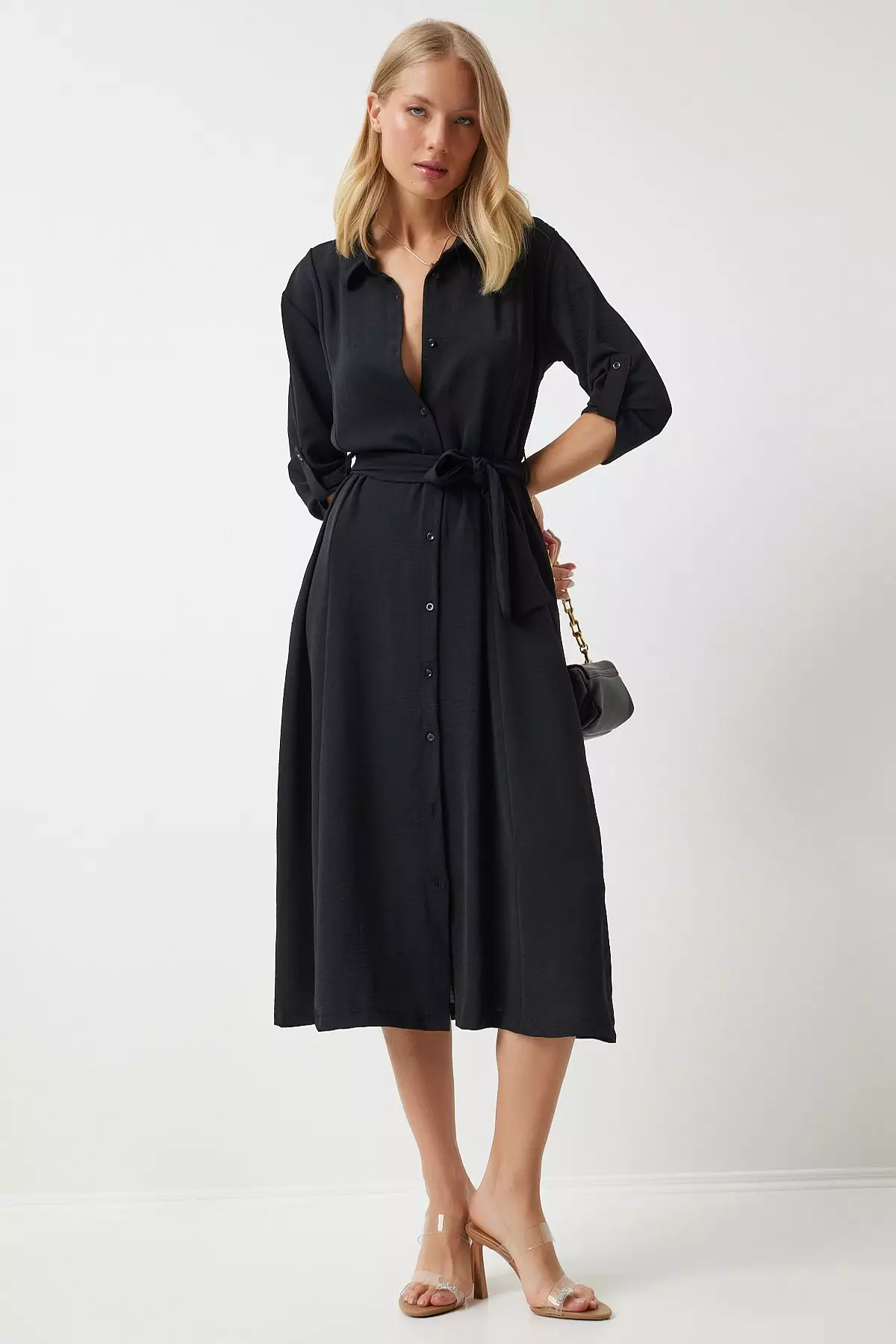 Tie Waist Midi Dress