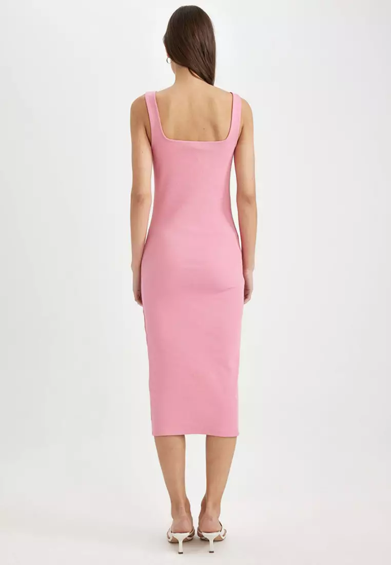 Square Neck Bodycon Dress